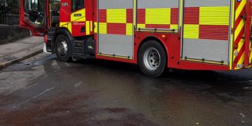 Swindon road closed by fire service after vegetable oil spilt