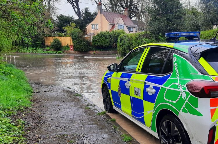 Police tell motorists to make only ‘essential journeys’ after heavy rain