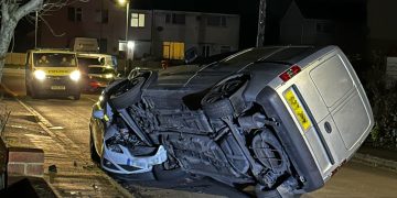 Man, 21, charged after crashing van into parked car in Swindon