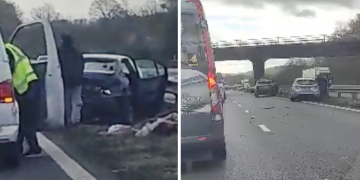 Driver arrested after two crashes on M4 near Chippenham junction