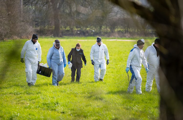 Police comb field near Trowbridge after mystery man’s body found