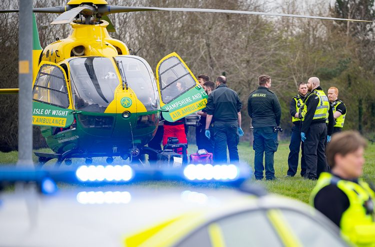 Woman airlifted after cardiac arrest near Swindon shopping district