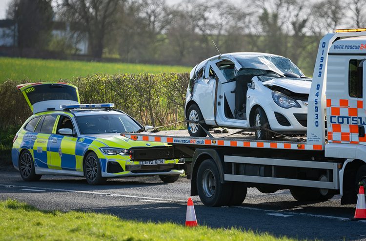 A338 crash: Man left trapped in car after hitting lorry head-on