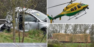 Boy, 7, killed in M4 crash after car struck by lorry from behind