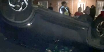 Driver injured after flipping car onto roof in Trowbridge crash