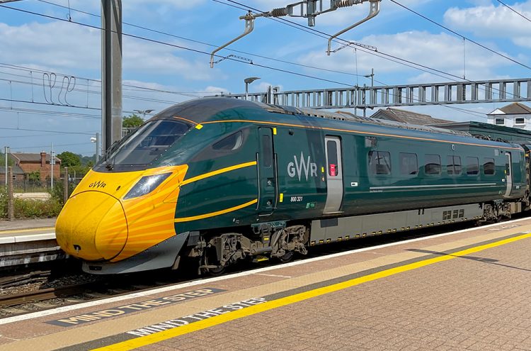 Two men arrested as police storm train at Swindon station