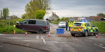 Tractor and van involved crash on notorious Wiltshire junction