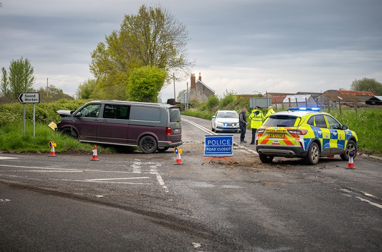 Tractor and van involved crash on notorious Wiltshire junction