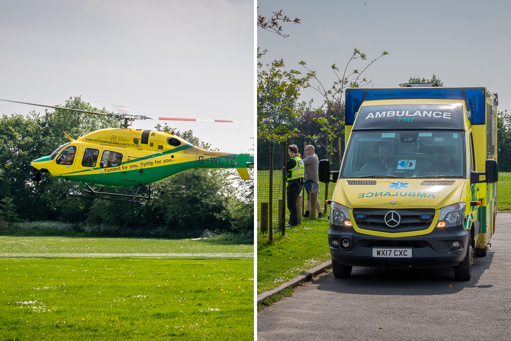 Cyclist airlifted to hospital after serious crash in Hilperton