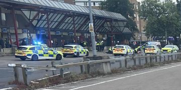 Man and police officer injured in Swindon bus station disorder