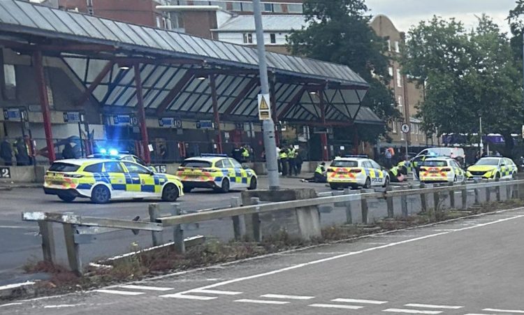 Man and police officer injured in Swindon bus station disorder