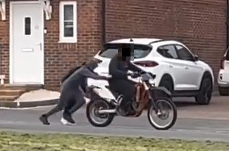 Youths wreak havoc on illegal motorbikes in Wiltshire town