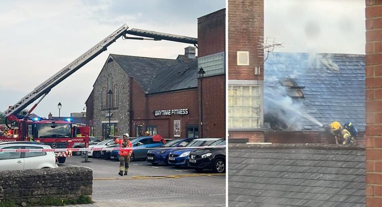 50 firefighters battle building blaze in Swindon’s Old Town