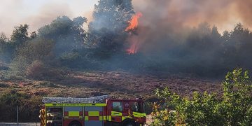 Firefighters braced after amber wildfire alert issued for Wiltshire