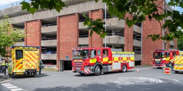 Man rushed to hospital after Trowbridge multi-storey rescue