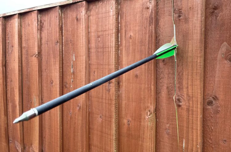 Crossbow arrow fired through fence in Royal Wootton Bassett