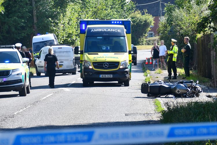 Biker, 30s, airlifted after crashing into van on A361 in Wiltshire