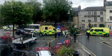 Elderly woman not hit by bus in Devizes town centre, locals claim