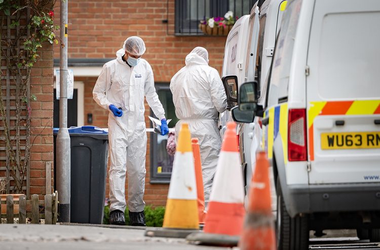 Sombre moment dogs are removed from Easterton murder scene