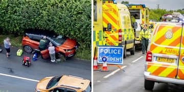 Huge 999 response for ‘minor’ three-vehicle crash near Chippenham
