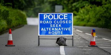 Country road near Swindon closed after four-vehicle crash