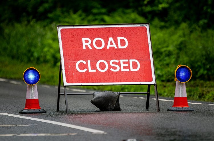 Country road near Swindon closed after four-vehicle crash
