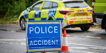 Country road near Swindon closed after four-vehicle crash