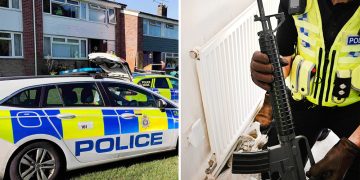 Five men arrested as 40 officers raid four Wiltshire homes