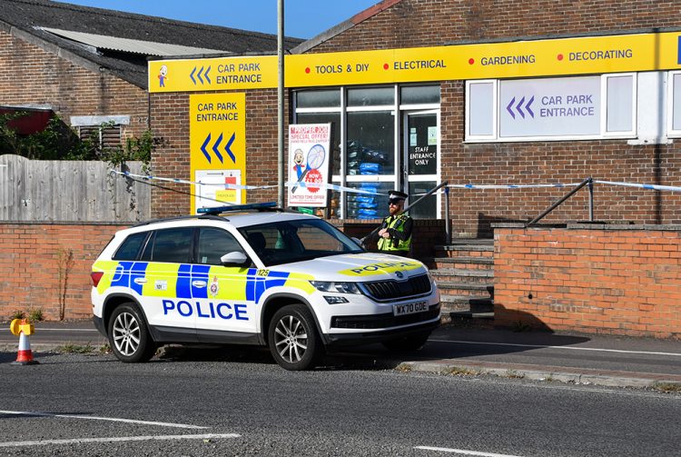 Forensics comb Trowbridge shop for evidence after burglary