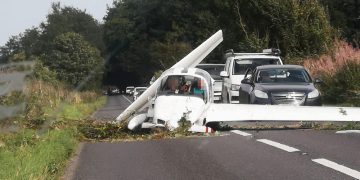 Light aircraft crashes on A419 as emergency services scrambled