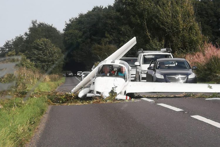 Light aircraft crashes on A419 as emergency services scrambled