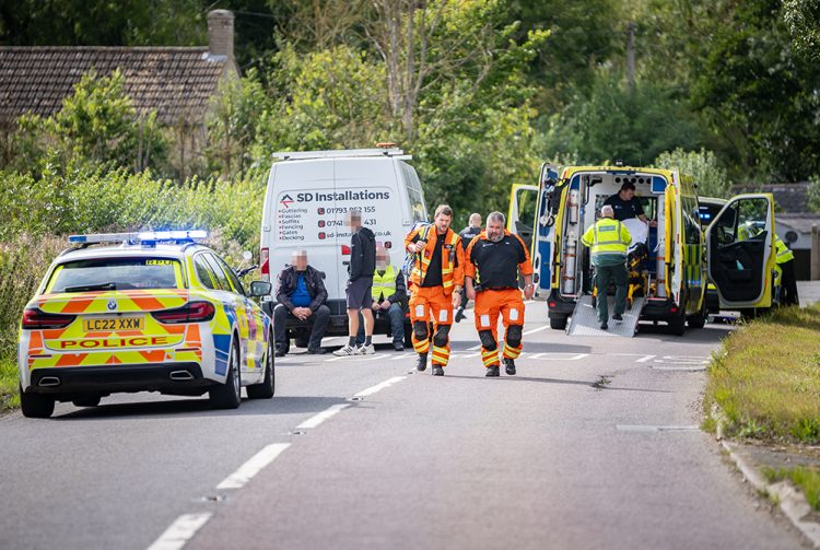 Motorcyclist killed in crash on bend as police close Wiltshire route