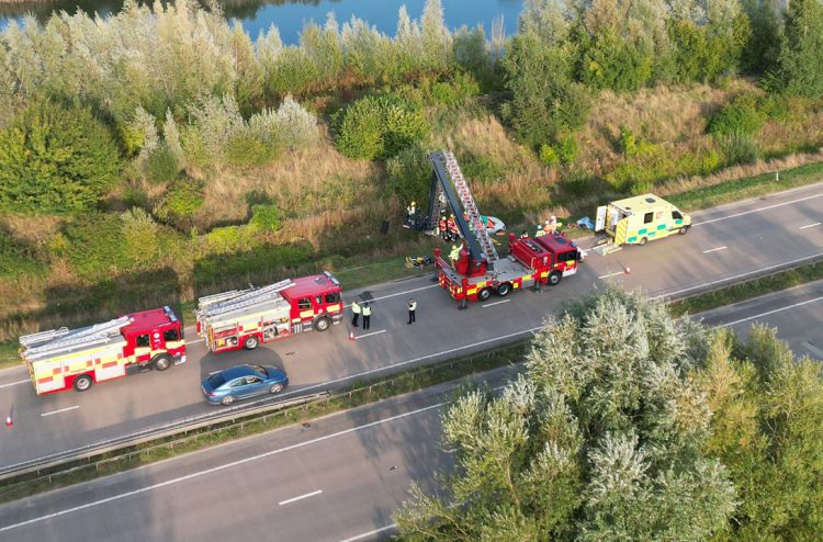 A419 southbound closed as emergency services attend crash