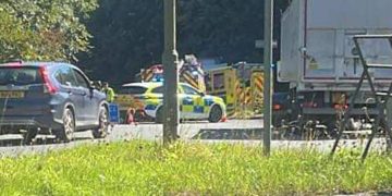 Major A-road in Wiltshire closed as air ambulance attends crash