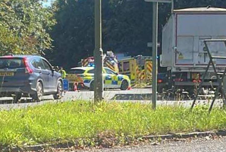 Major A-road in Wiltshire closed as air ambulance attends crash