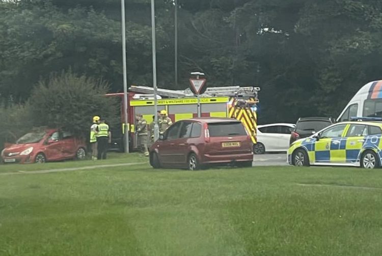 Delays on Swindon route after crash as 999 crews attend