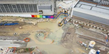 £33m Swindon town centre project hampered as site floods