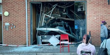 Domin-oh-oops: Driver crashes car through Domino’s store