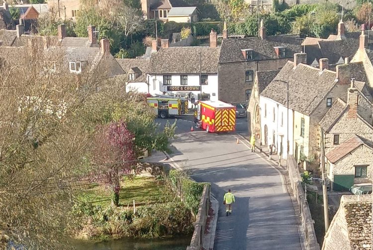 Malmesbury High Street: Woman rescued through upstairs window