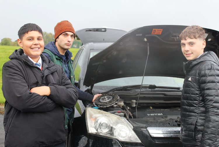 Careers move up a gear at Lawn Manor Academy with mechanic workshop