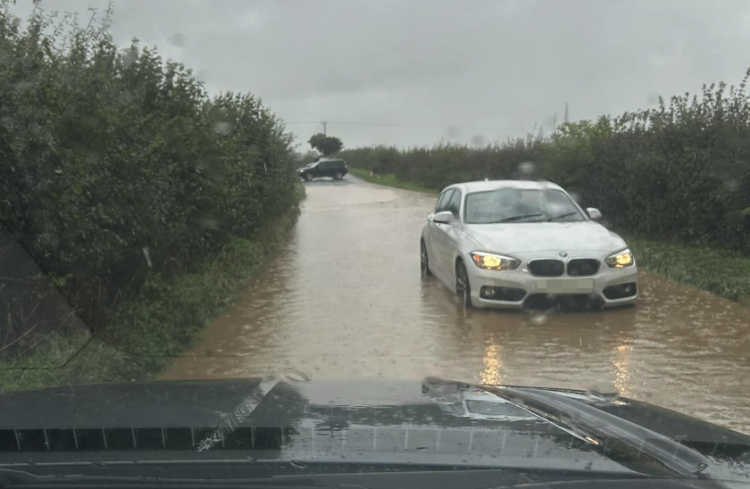 LIVE: Roads starting to flood as heavy rain falls across Wiltshire