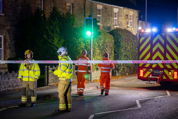 Residents evacuated after partial collapse of house in Wiltshire town