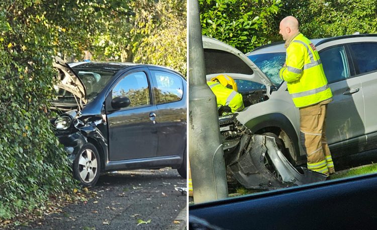 Road partially blocked as emergency services attend Trowbridge crash