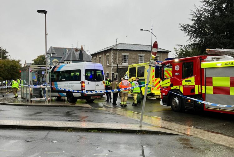 Minibus driver ‘in cardiac arrest’ crashes outside Swindon station
