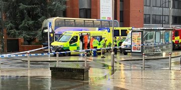 Minibus driver ‘in cardiac arrest’ crashes outside Swindon station