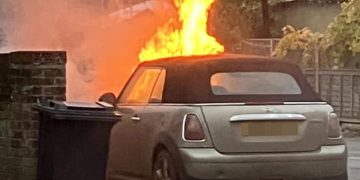 Firefighters race to extinguish blaze involving Mini in Hungerford