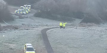 Police cordon off woodland after body discovery in Swindon