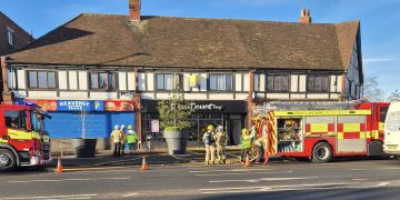 Firefighters tackle flames at Swindon dessert shop