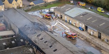 Three men flee as cannabis factory explodes into flames in Tetbury