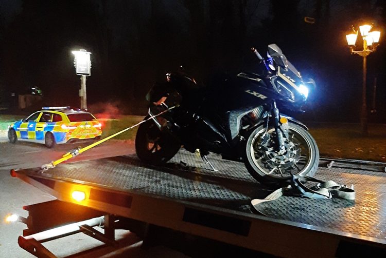 Boy, 16, arrested after stolen motorbike ridden in Wiltshire